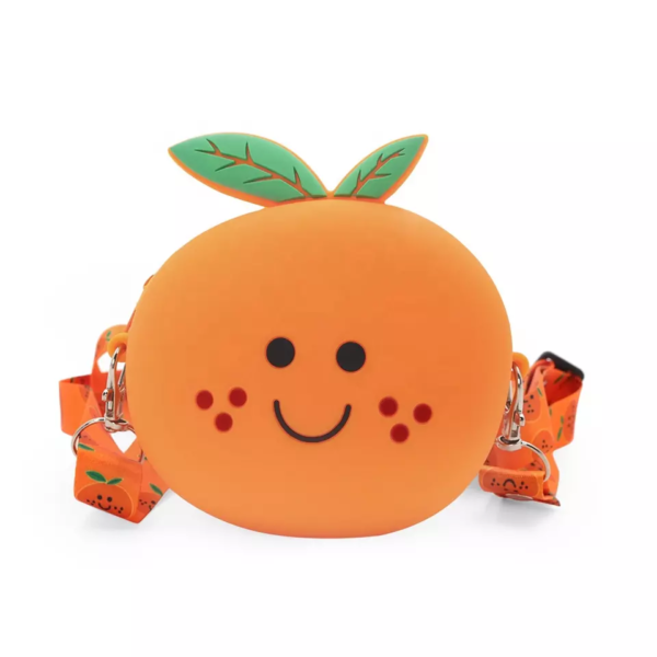 Mskwee New Arrive Cute Cartoon Fruit Zipper Wallet Girl Silicone Girl Children Purse Kids Shoulder Bag - Image 5