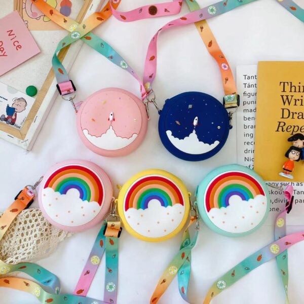 Novelty Cute Donut Purse Little Girl Purse and Handbag Toddler Crossbody Shoulder Bag Messneger Bag - Image 6