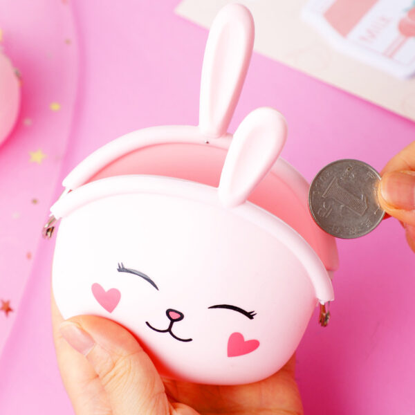 Cute Cartoon Coin Bag Animal Design Wallet Portable Waterproof Silicone Change Purse for Kids and Girls - Image 5