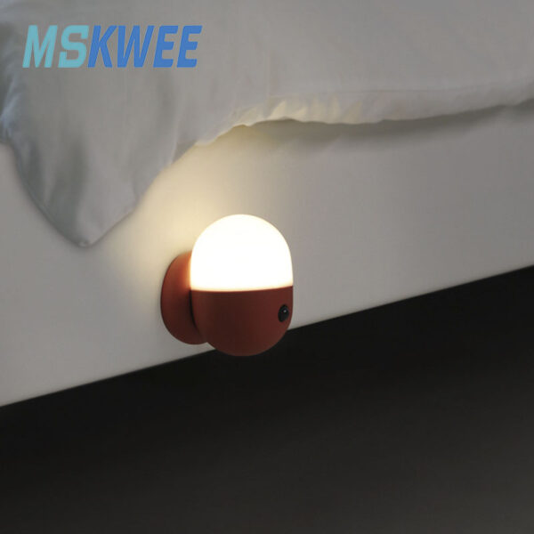 Capsule Motion Sensor Night Lights Rechargeable Led Nightlight Portable Magnetic Nursery Capsule Night Lamp for Hallway Wall - Image 2
