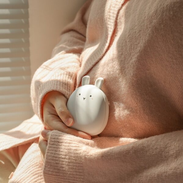 Cute Cartoon Penguin Deer Rabbit Electric Hand Warmers USB Rechargeable Double-Side Heating Pocket Power Bank Warmer Heater - Image 8