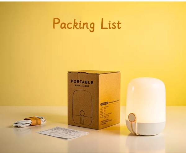 Creative Portable Night Light Removable Hanging Lamp USB Rechargeable Colorful Bedroom Bedside Light Valentine's Day Gift - Image 12