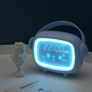 Mskwee Cute Night Light Alarm Clock Timing Countdown Alarm Clock LED Smart Kids Alarm Clock Night Light For Home Decor