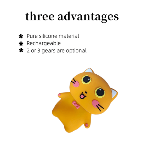 2023 New Design Mskwee Portable Cute Cat Hot Hand Warmers With Light Mini Reusable Electric Recharge USB Hand Warmer - Image 5