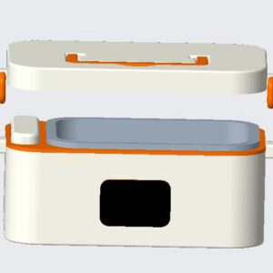 Wireless Rechargeable Stainless Steel Food Warmer Heating Insulated Mskwee Cordless Electric Bento Lunch Box For Kids with Power Bank Function